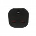 Travel Adapter Plug - UK to Europe (Type C) with Safety Shutter - Black